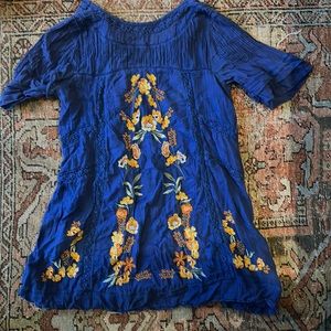 Free people boho mini dress